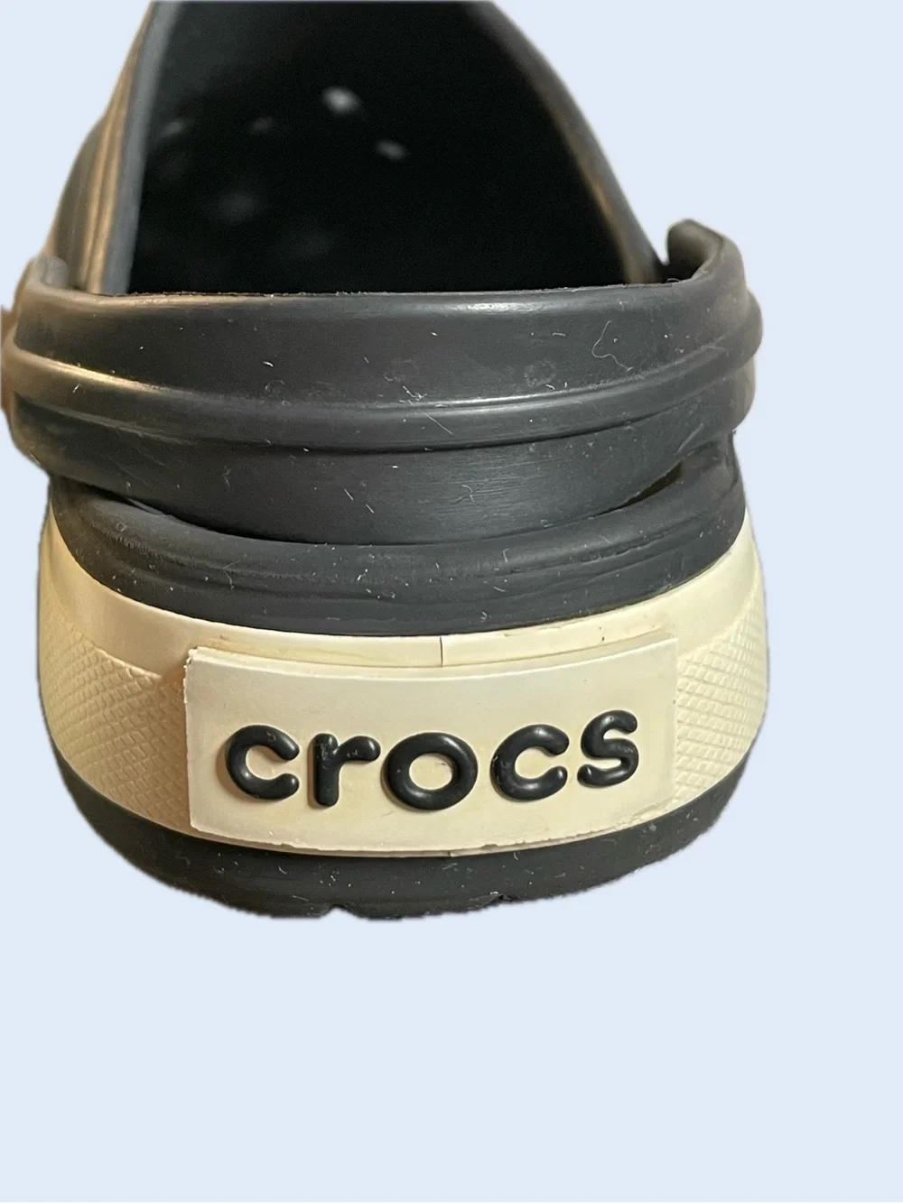 CROCS Unisex Blue Clog with White Midsole Trim & Strap (M: 7/W: 9)